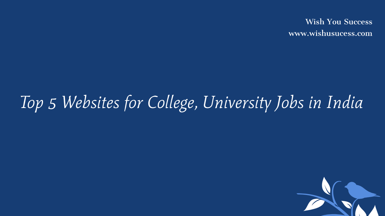 Faculty Job Website List