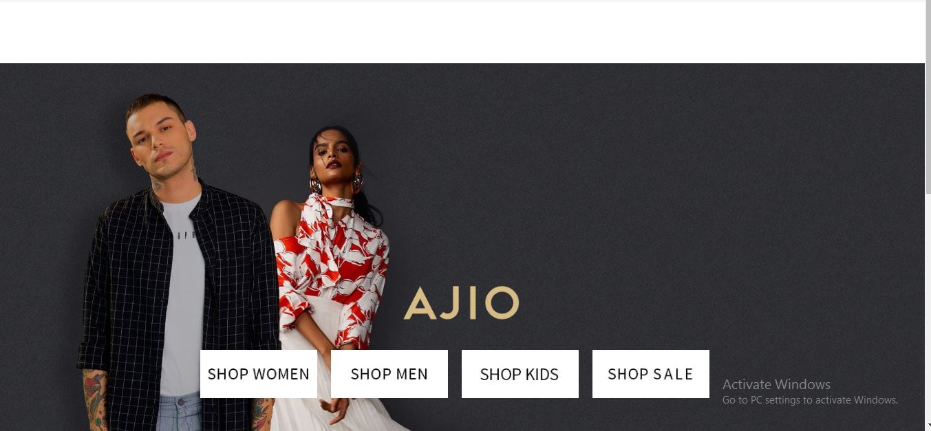 Ajio Online Shopping Portal is the extention of Relaince Digital