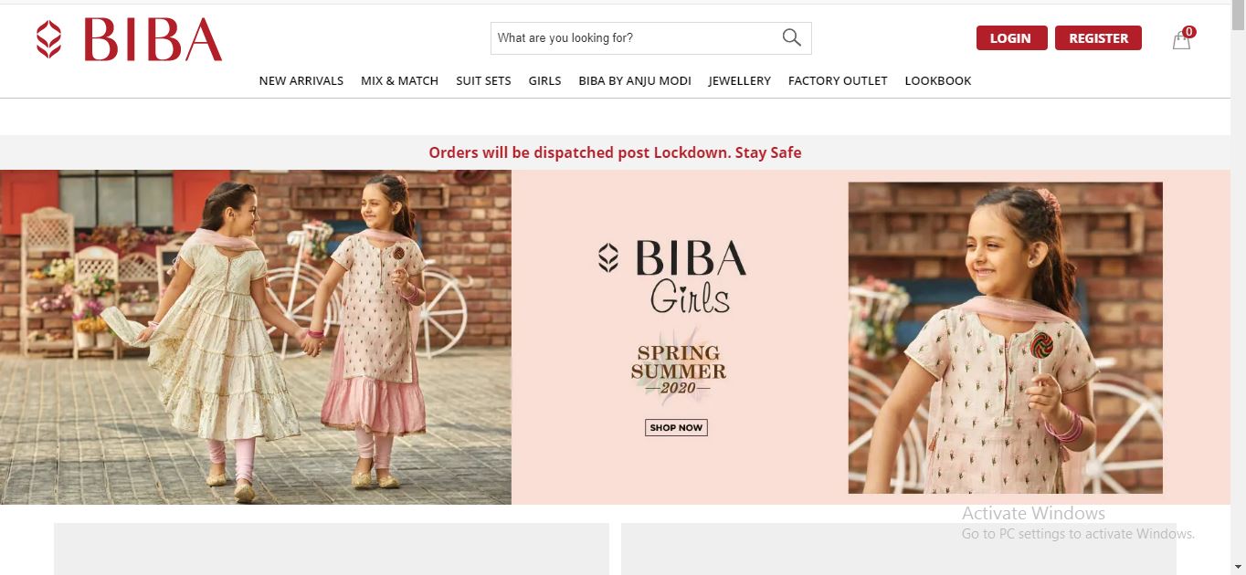 Biba Online Fashion Shopping Site