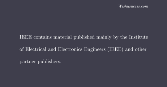 IEEE Xplore Digital Library Publishers and Databases