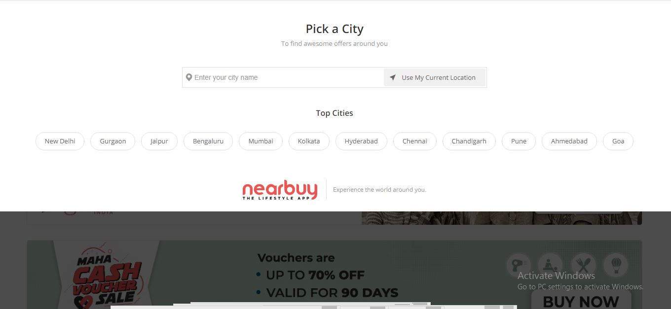 Nearby shopping portal in india
