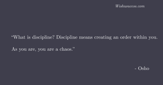 What is discipline - Best Osho Quotes