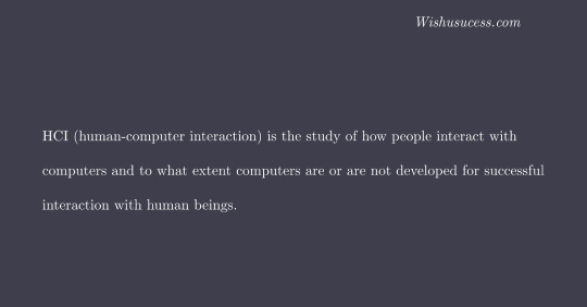 HCI (human-computer interaction)