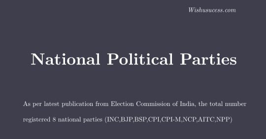 National Political Parties in India