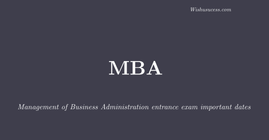 MBA entrance exams 2020