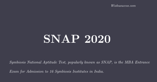 SNAP 2020 Test