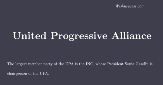 United Progressive Alliance (UPA)