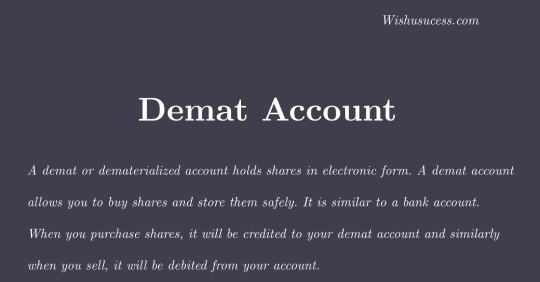 What is Demat account