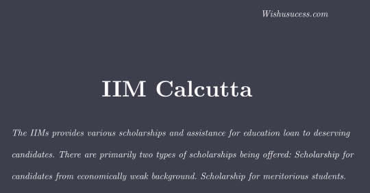 IIM Calcutta Admission 2021