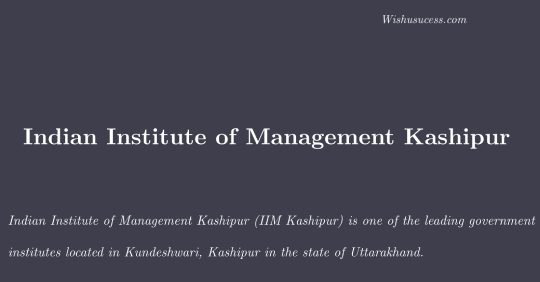 Indian Institute of Management Kashipur news 2020