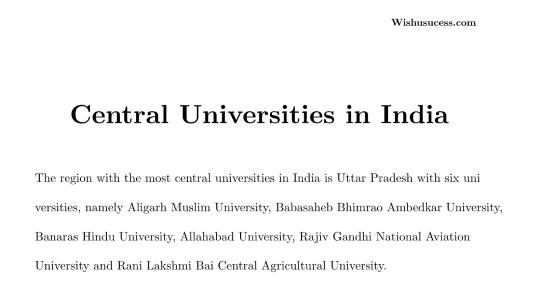 central universities in India 2020