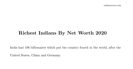 richest Indians by net worth 2020