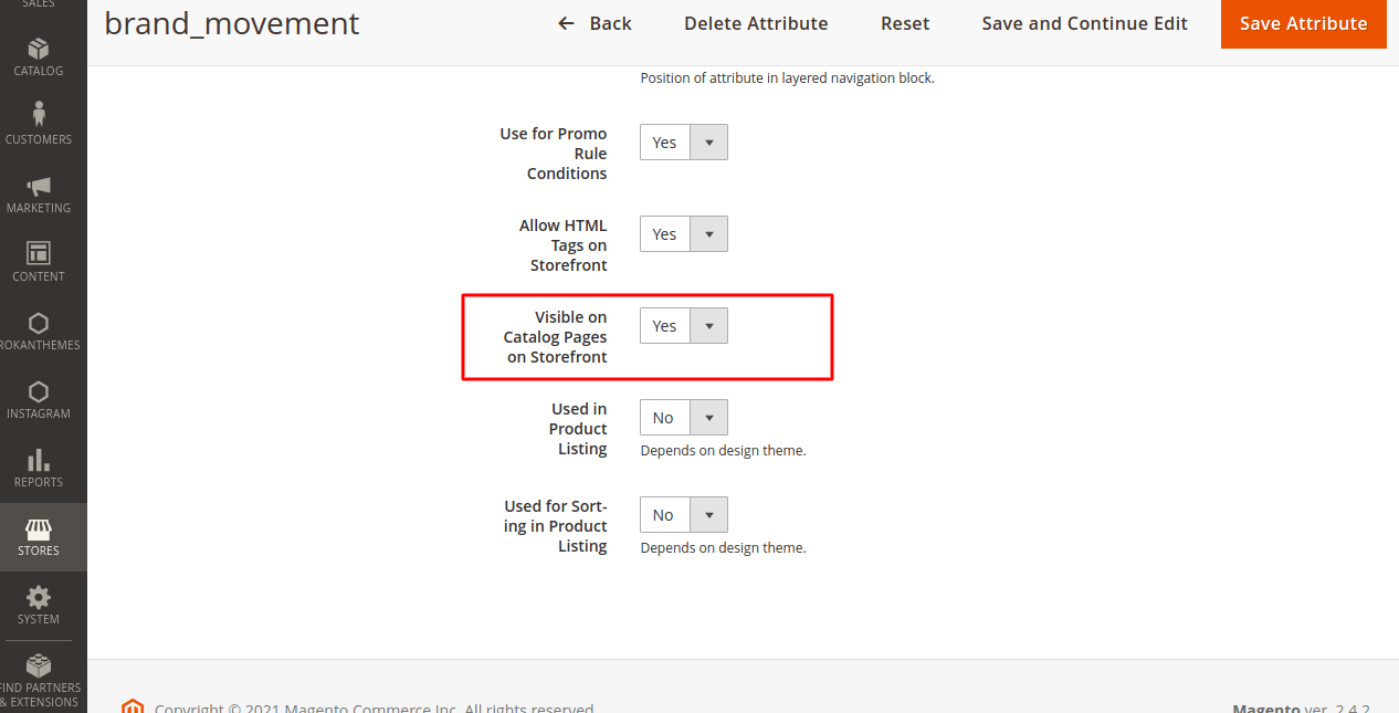 Show Custom Attributes on Detail Page