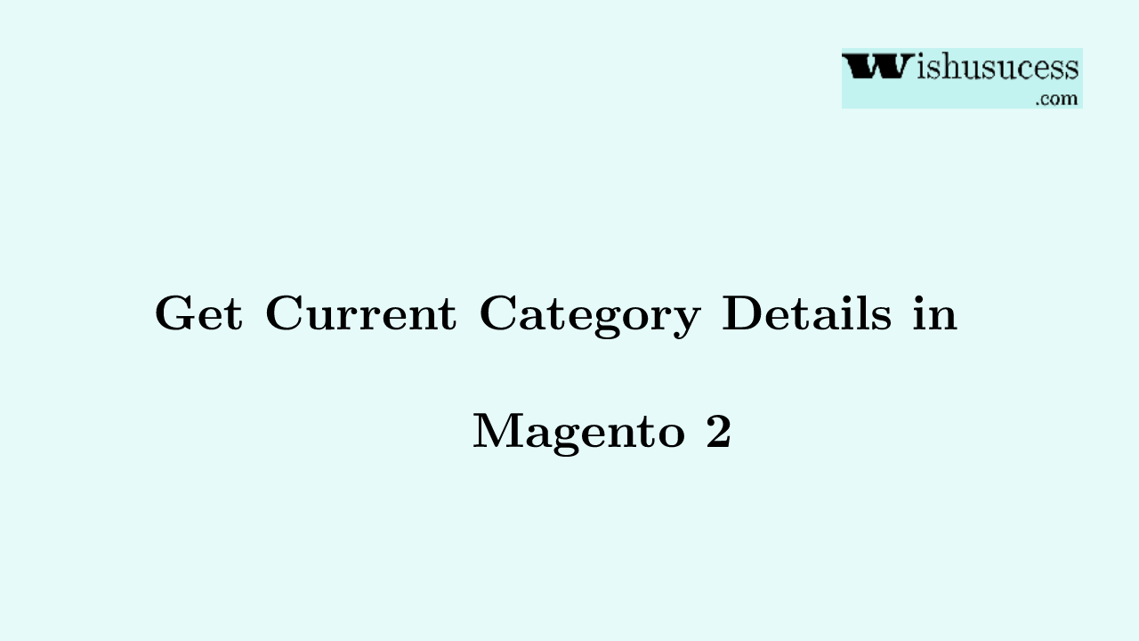 Current category ID in Magento 2