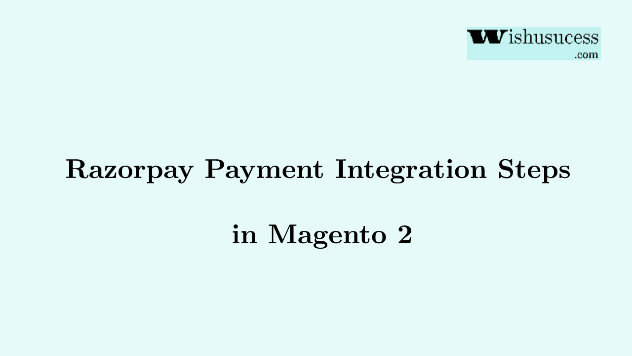 Razorpay Payment Integration Method