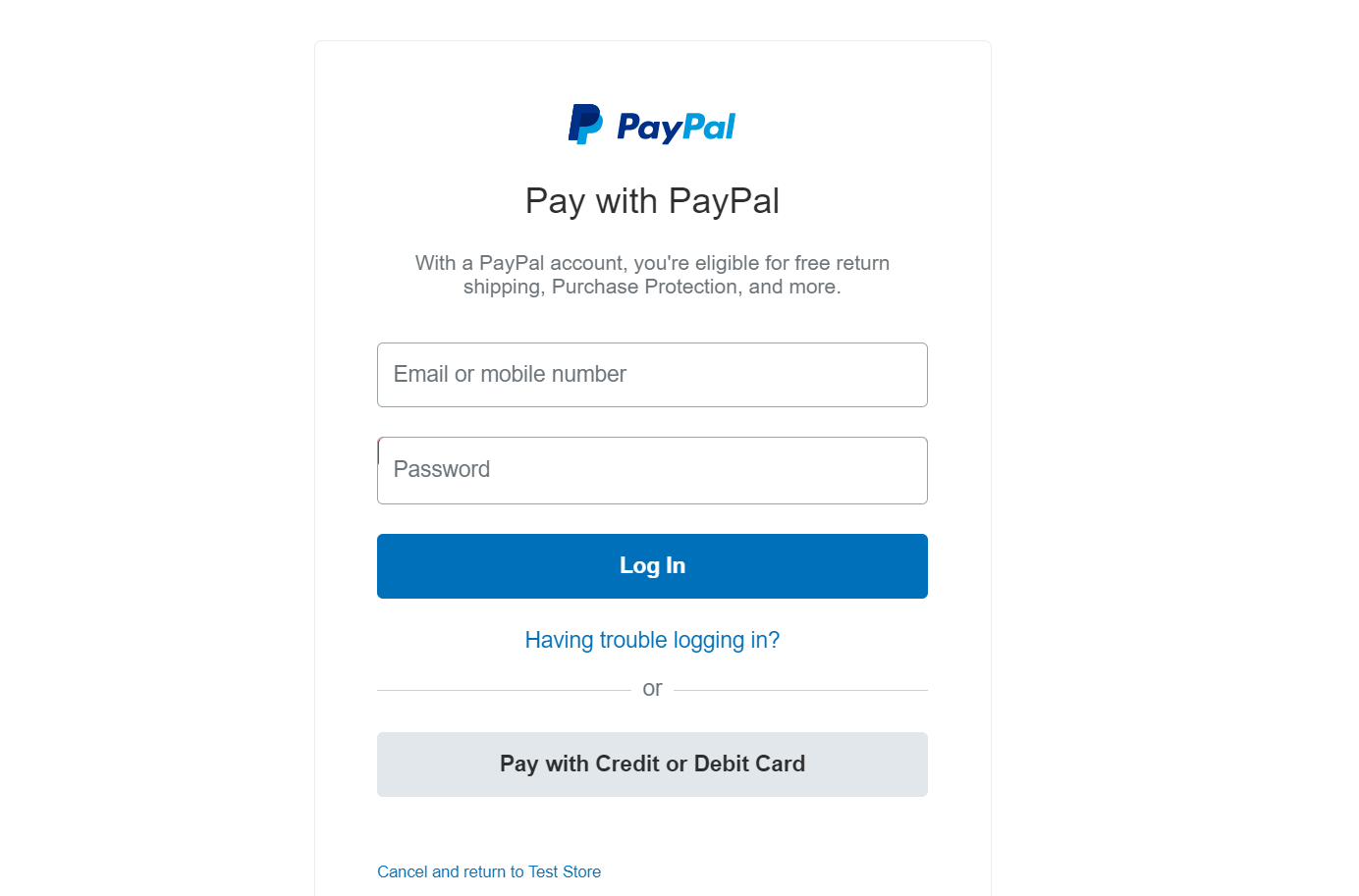 PayPal REST API for Payment