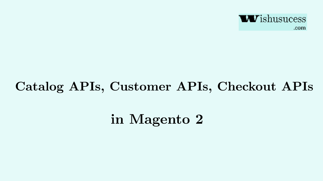 Magento 2 All REST APIs List